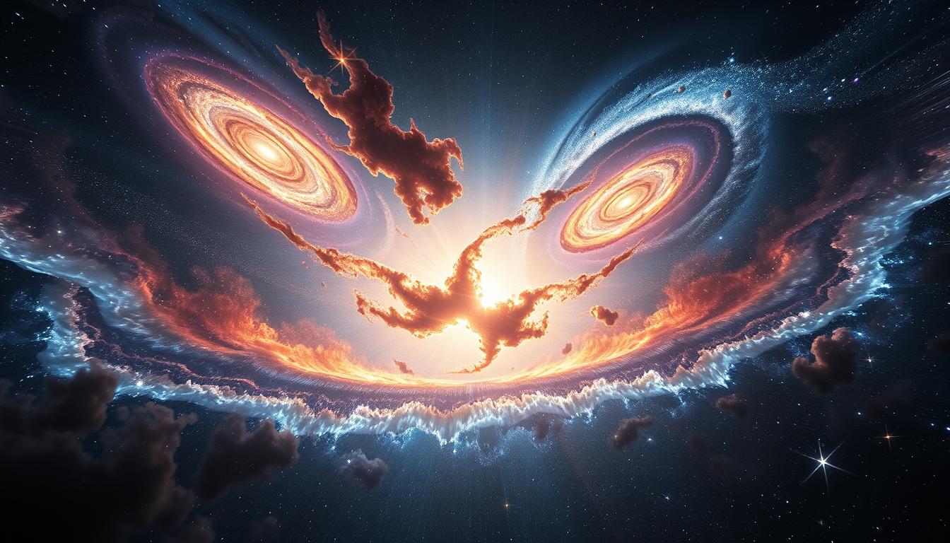 Galaxienkollisionen – Wenn Welten aufeinandertreffen